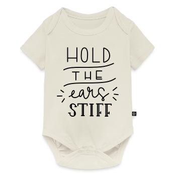 hold the ears stiff - Baby Premium Kurzarmbody - Naturweiß - Vorne