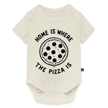 Home is Where the Pizza is - Baby Premium short-sleeve bodysuit - off white - Front