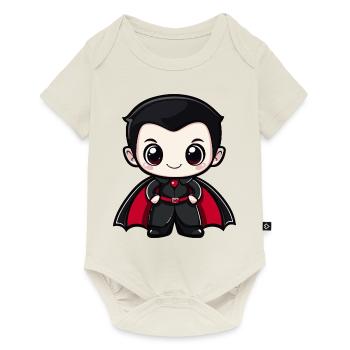 Vampire Halloween Bébé mignon - Body à manches courtes Premium Bébé - blanc cassé - Devant