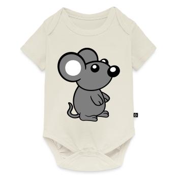 Mouse Mouse Cute Little Rat Rodent Friendly - Baby Premium short-sleeve bodysuit - off white - Front