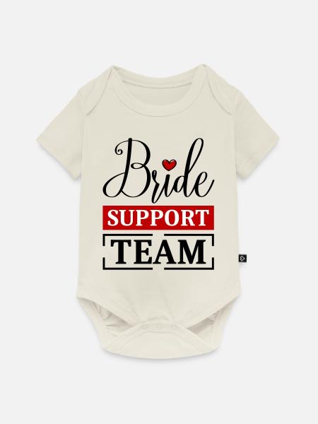Braut Support Team - Baby Premium Kurzarmbody - Naturweiß