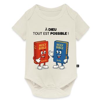 Bible T-Shirt - Baby Premium short-sleeve bodysuit - off white - Front