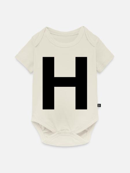 Kapital H - Baby Premium Kurzarmbody - Naturweiß