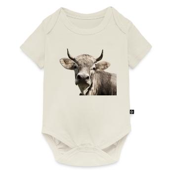 Die Kleine Hochnase-Kuh - Baby Premium Kurzarmbody - Naturweiß - Vorne
