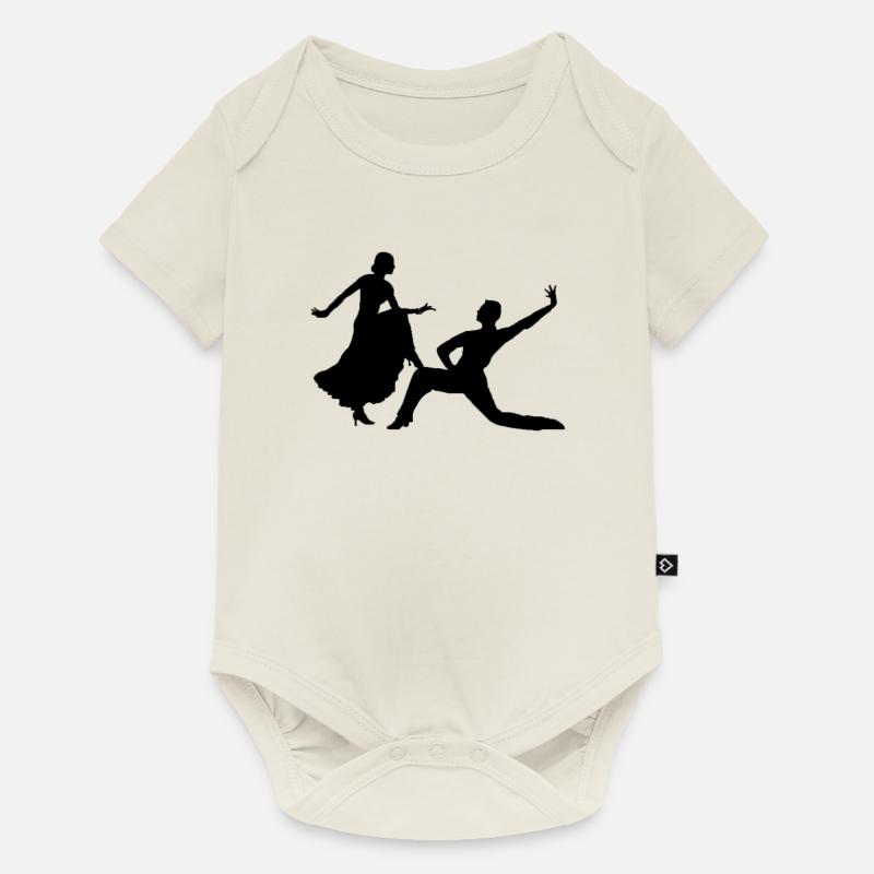 Tango - Body à manches courtes Premium Bébé - blanc cassé