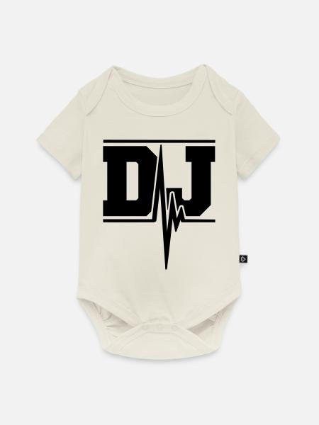 DJ Music Pulse - Baby Premium Kurzarmbody - Naturweiß