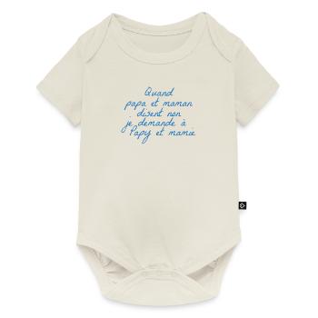 Papy and granny - Baby Premium short-sleeve bodysuit - off white - Front