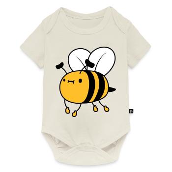 Abeille mignonne volante - Body à manches courtes Premium Bébé - blanc cassé - Devant