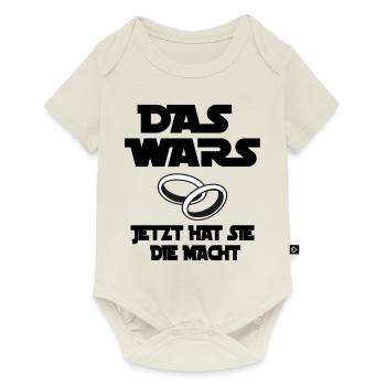 das wars - jetzt hat sie macht - Baby Premium Kurzarmbody - Naturweiß - Vorne