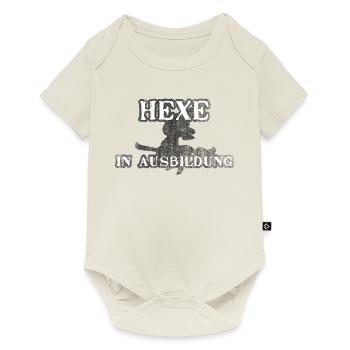 Hexe in Ausbildung Kräuterfrau - Baby Premium Kurzarmbody - Naturweiß - Vorne
