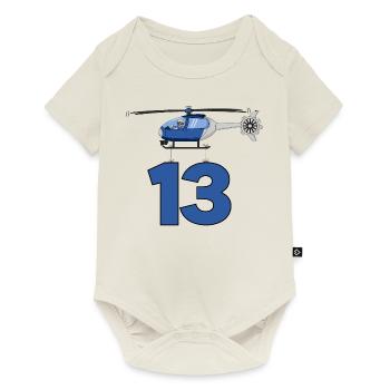 Helicopter 13th birthday - Baby Premium short-sleeve bodysuit - off white - Front