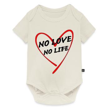 no love no life - Baby Premium short-sleeve bodysuit - off white - Front