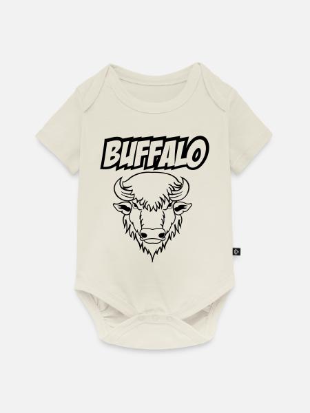 Buffalo - Baby Premium Kurzarmbody - Naturweiß