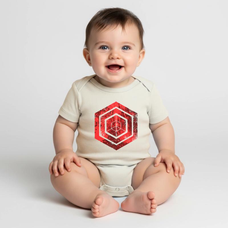 Hexagon-Programmierung Programmierer Codierung geometrisch Baby Premium Kurzarmbody