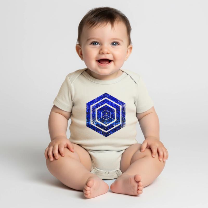 Hexagon-Programmierung Programmierer Codierung geometrisch Baby Premium Kurzarmbody