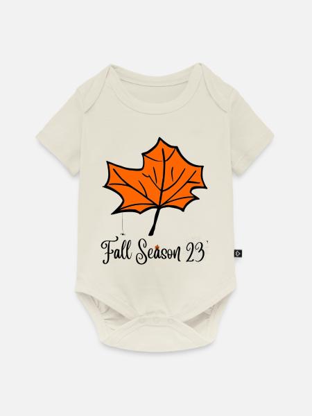 Herbst Season - Baby Premium Kurzarmbody - Naturweiß