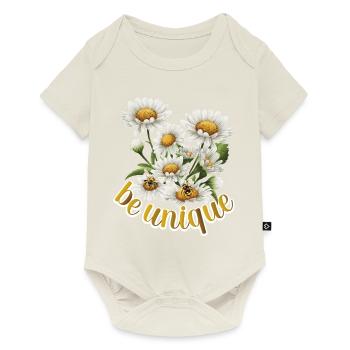 Be Unique, Meadow Flower, Bees - Baby Premium short-sleeve bodysuit - off white - Front