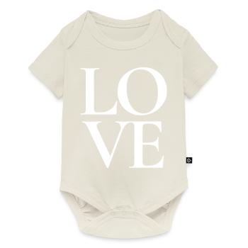 Amour Personne préférée Coeur Chérie - Body à manches courtes Premium Bébé - blanc cassé - Devant