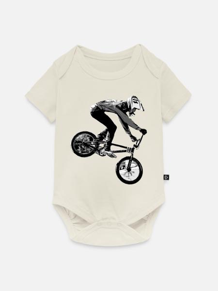 BMX (BMX) - Baby Premium Kurzarmbody - Naturweiß