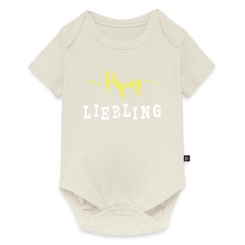 Papas Liebling - Baby - Kind - Tochter - Sohn - Baby Premium Kurzarmbody - Naturweiß - Vorne
