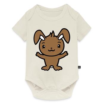 Bunny Rabbit Bunny Rodent Small Animal Cute - Baby Premium short-sleeve bodysuit - off white - Front