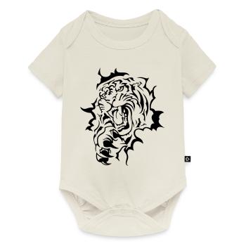 Tiger - Baby Premium Kurzarmbody - Naturweiß - Vorne
