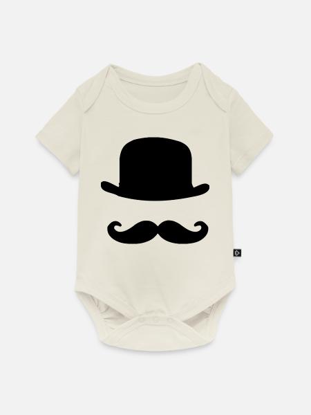 Hipster - Baby Premium Kurzarmbody - Naturweiß