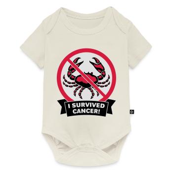 J'ai survécu à un cancer! (3C) - Body à manches courtes Premium Bébé - blanc cassé - Devant