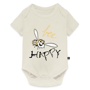 bee happy - Baby Premium short-sleeve bodysuit - off white - Front