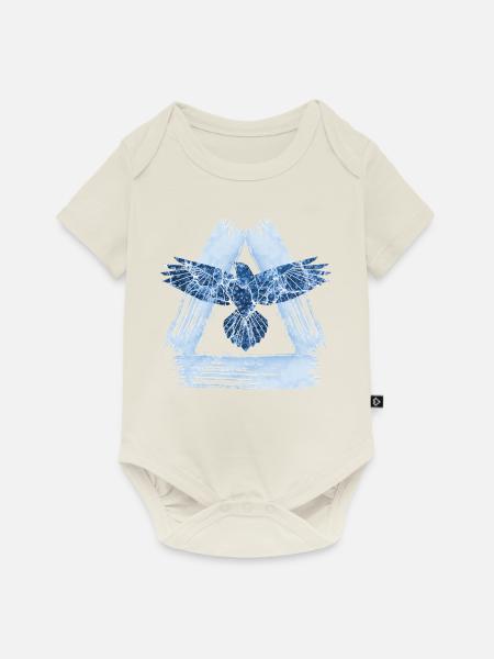 adler e 206 - Baby Premium Kurzarmbody - Naturweiß