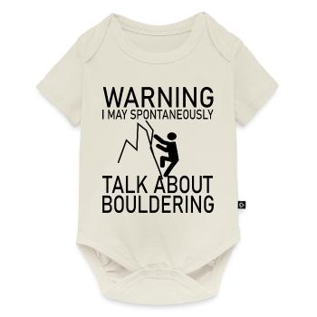 Bouldern Klettern Climbing - Baby Premium Kurzarmbody - Naturweiß - Vorne