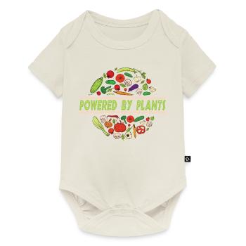 Vegan Végétarien Dicton Dictons Idée Cadeau - Body à manches courtes Premium Bébé - blanc cassé - Devant