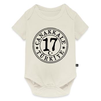 Canakkale 17 Vintage - Baby Premium Kurzarmbody - Naturweiß - Vorne