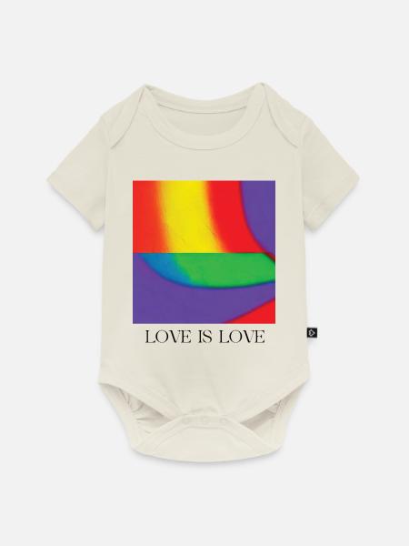 PRIDE - Baby Premium Kurzarmbody - Naturweiß