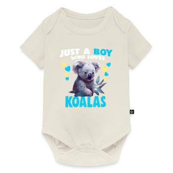 Just a Boy who Loves Koalas - Baby Premium short-sleeve bodysuit - off white - Front