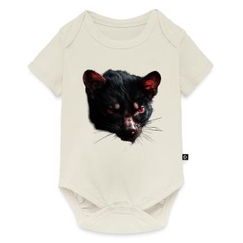 Tasmanian devil head - Baby Premium short-sleeve bodysuit - off white - Front
