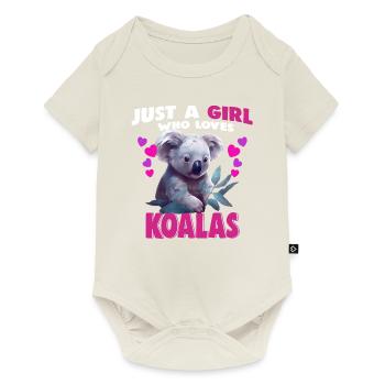 Just a Girl who Loves Koalas - Baby Premium short-sleeve bodysuit - off white - Front