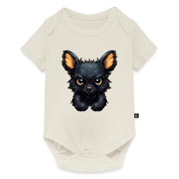 Super cute Dog retro style - Baby Premium short-sleeve bodysuit - off white - Front