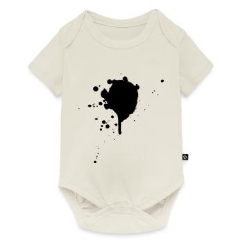 Éclaboussures de couleur - Body à manches courtes Premium Bébé - blanc cassé - Devant