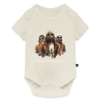ready for mountains - Baby Premium short-sleeve bodysuit - off white - Front