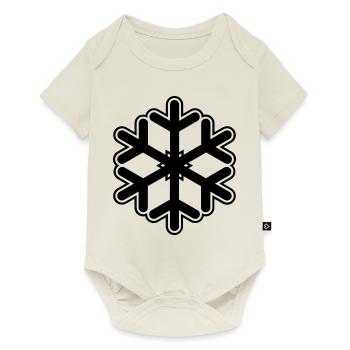 Neige flocon de neige - Body à manches courtes Premium Bébé - blanc cassé - Devant