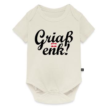 Austrian dialect Griaß enk! - Baby Premium short-sleeve bodysuit - off white - Front