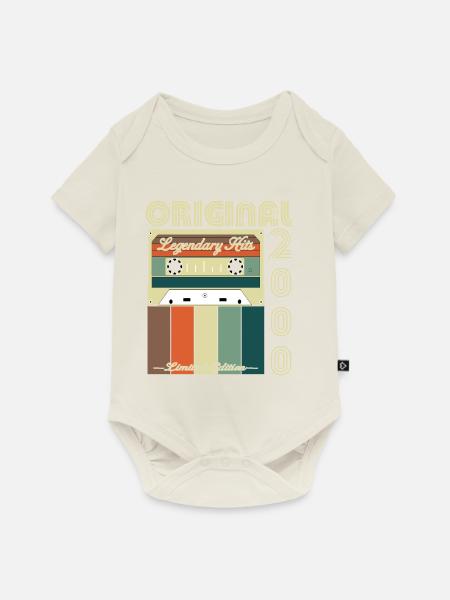 Legendäres Jubiläum 2000 - Baby Premium Kurzarmbody - Naturweiß