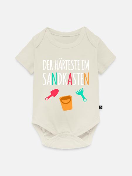 Sandkasten - Baby Premium Kurzarmbody - Naturweiß