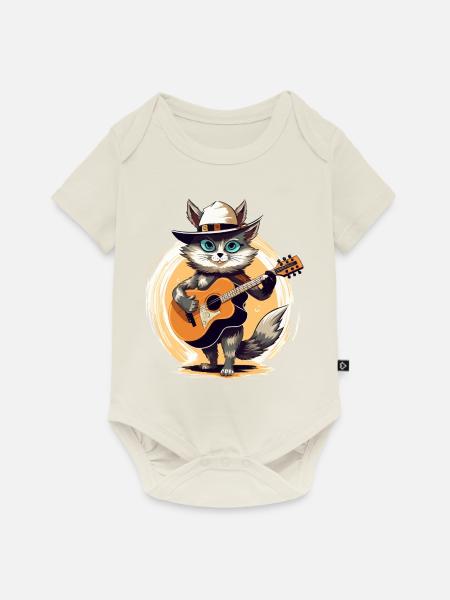 Musiker Foxtrot - Baby Premium Kurzarmbody - Naturweiß
