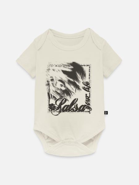 salsa - Baby Premium Kurzarmbody - Naturweiß