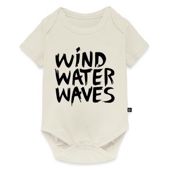 WIND WATER WAVES - Baby Premium short-sleeve bodysuit - off white - Front