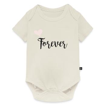 Meilleurs amis pour toujours - PartnerLook - Body à manches courtes Premium Bébé - blanc cassé - Devant