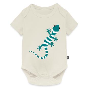 Gecko Salamander Lizard Reptile cadeau d'escalade - Body à manches courtes Premium Bébé - blanc cassé - Devant