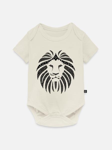 Afrika Löwe Lion - Baby Premium Kurzarmbody - Naturweiß